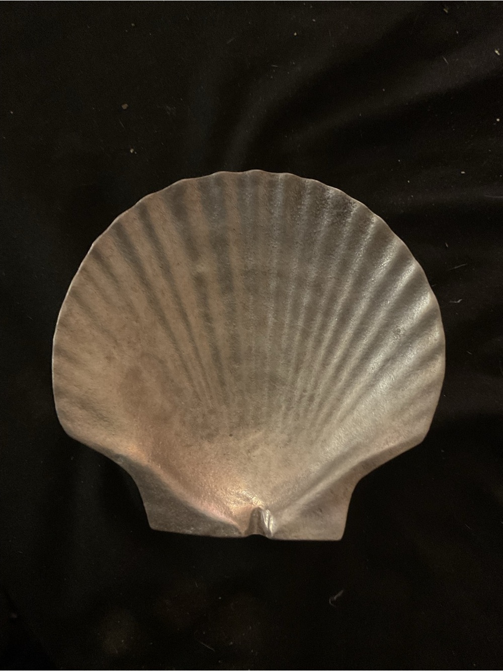 Vintage Wilton RWP Armetale Pewter Clamshell Ashtray 5"